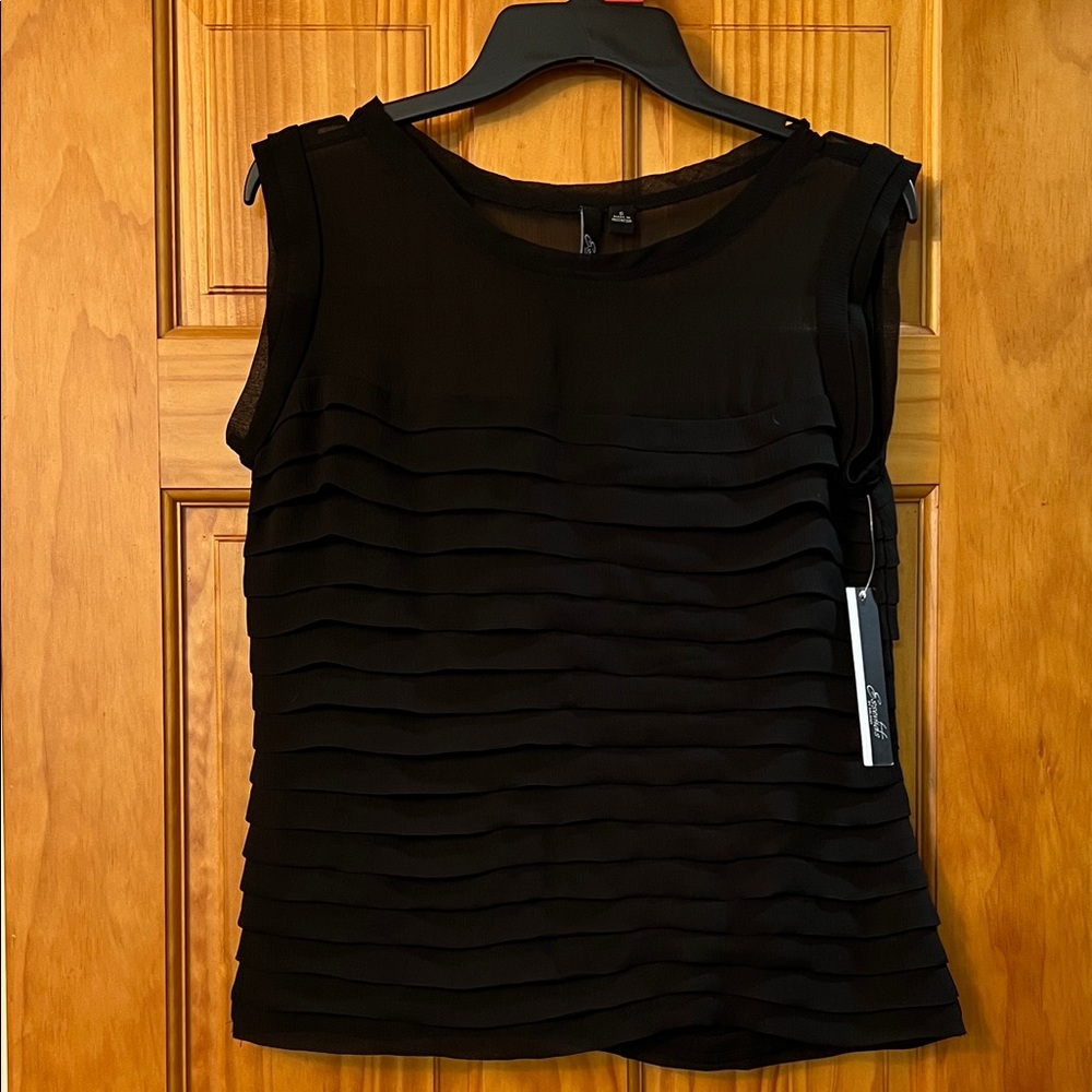 Elegant Black Sleeveless Top